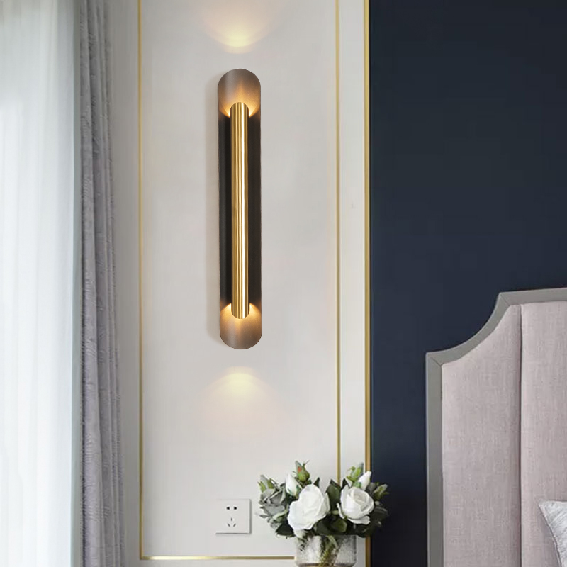 客厅壁灯卧室床头现代简约充电上下出光轻奢电视壁灯