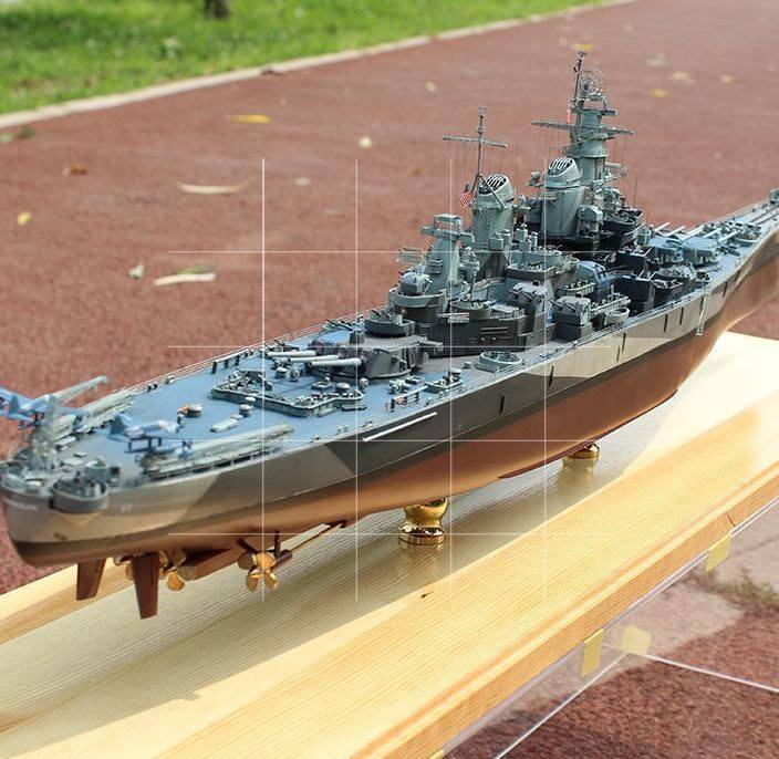 拼装模型1350o密苏里战列舰bb63阿华战舰船模舰艇军舰
