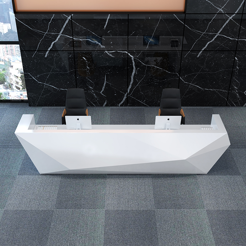 前台烤漆前台接待公司吧台美容院迎宾柜台大厅创意前台