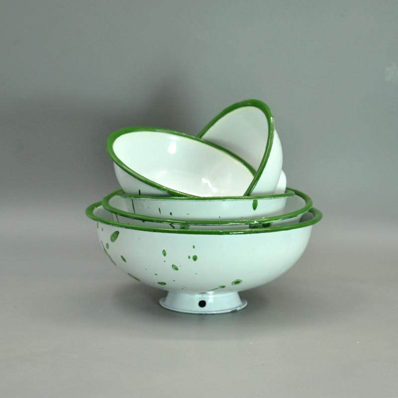 瓷碗经典加厚搪瓷铁饭碗洋瓷糖瓷老式怀旧饭碗碗