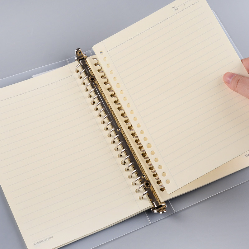 文谷活页笔记本子a5活页夹外壳网格20孔b5空白康奈尔26孔方格可拆卸