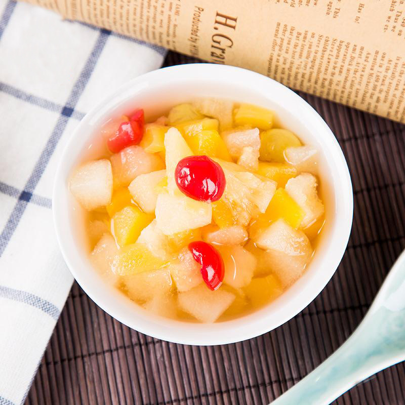 皮奇什锦水果罐头6罐425g新鲜美味水果罐头