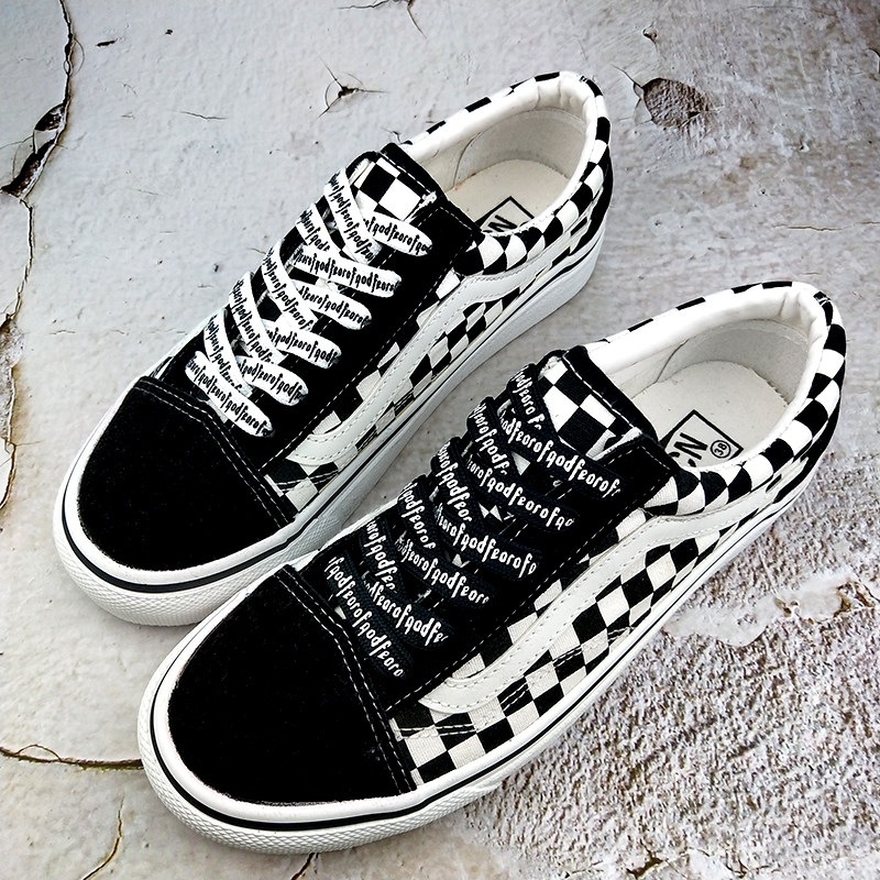适配万斯范斯印字字母鞋带vans解构高帮扁平帆布鞋带