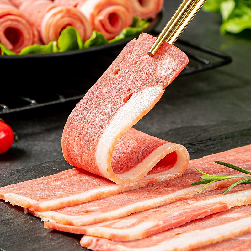 早餐名佑培根250g家庭猪肉三明治手抓烘焙烧烤培根