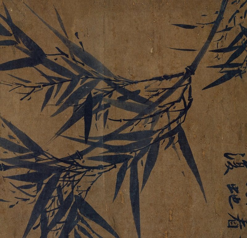 文同墨竹苏轼名家水墨竹子国画长卷真迹微喷国画