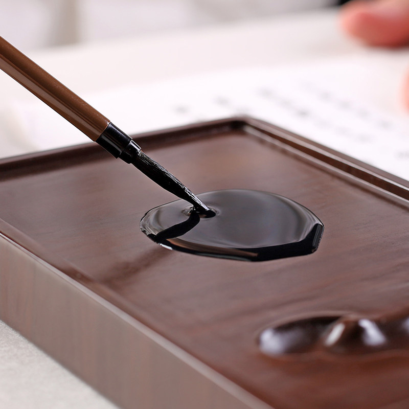 书法专用国画佳品自用送礼文房四宝老坑墨盘砚盘砚台