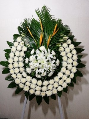 保定市白事花圈花篮祭奠鲜花速递同城蠡县博野县涿州追悼