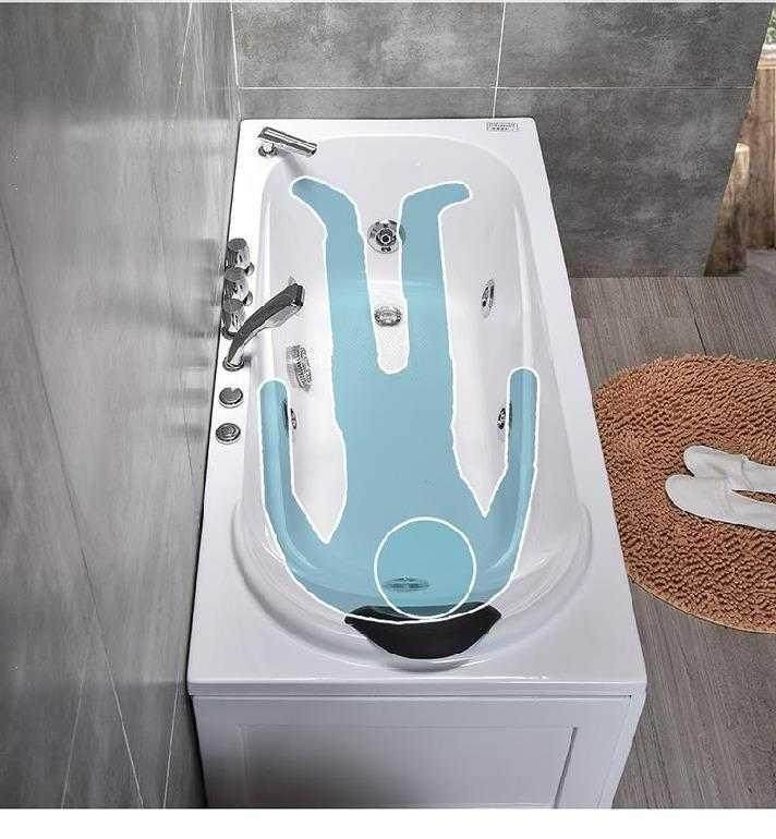 淋浴恒温简约浴缸一体家用彩灯洗澡澡池简易普通浴缸