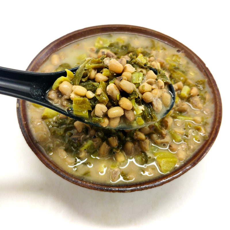 山咔咔酸菜米豆贵州特产开胃汤菜酸菜鱼的酸菜无盐酸菜5斤米豆1斤
