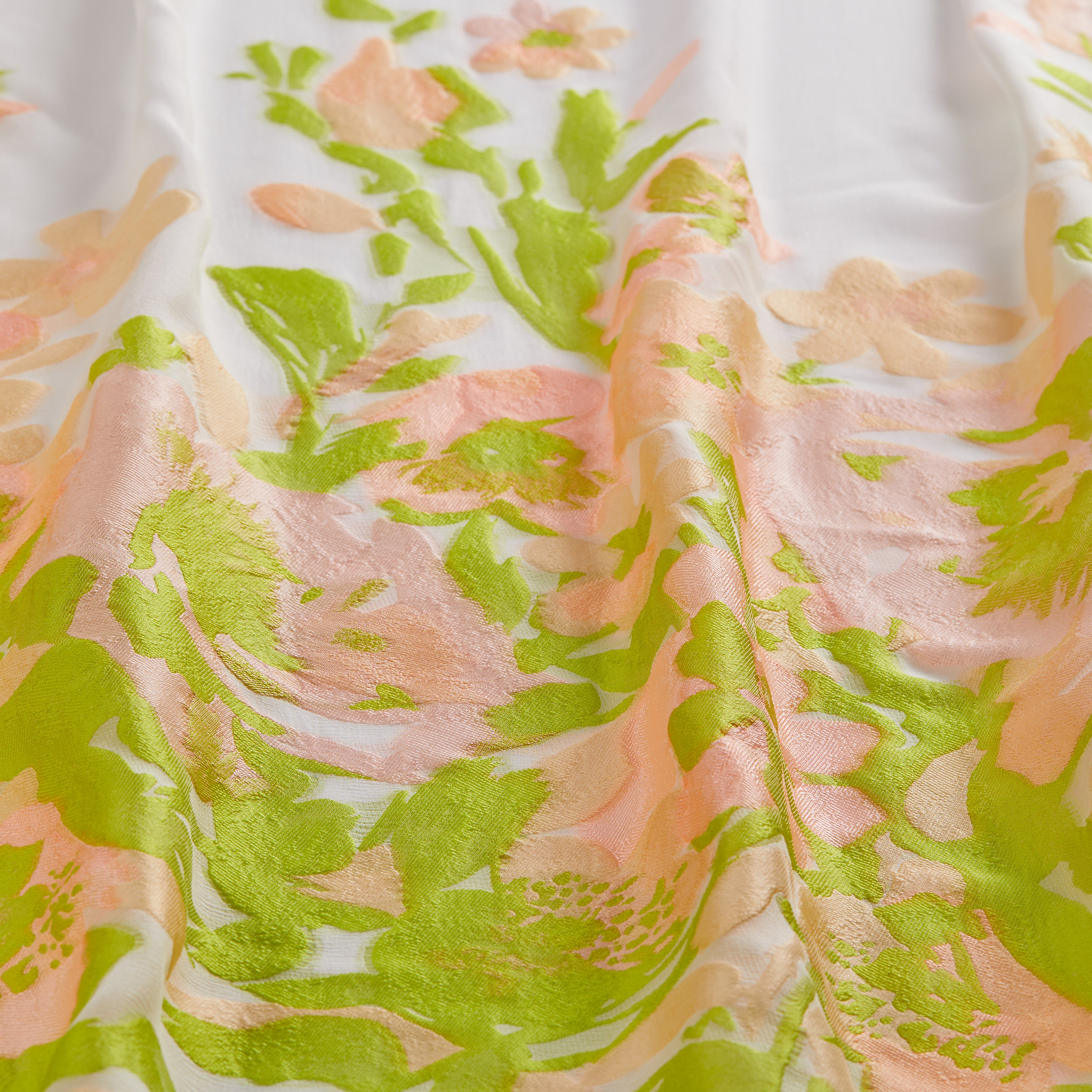 进口面料意大利真丝提花奢侈品大牌欧洲高端连衣裙面料