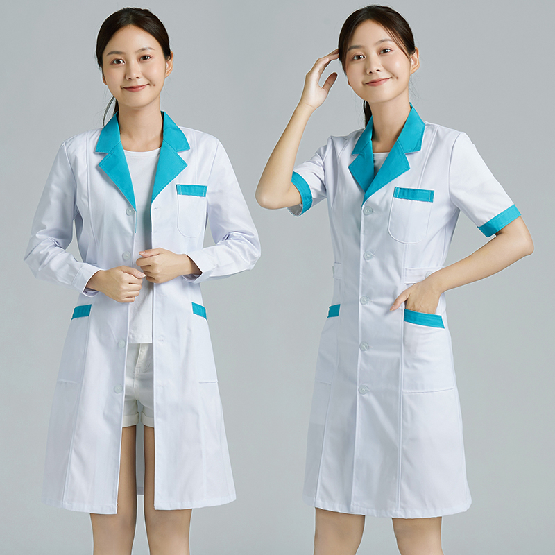 药店白大褂护士短袖夏装长袖医生服药药房美容院医护制服