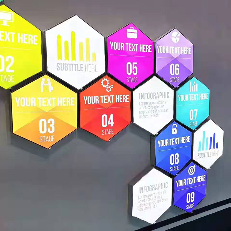 六边形软膜灯箱超薄led无边框卡布灯箱广告牌挂墙式异形灯箱广告