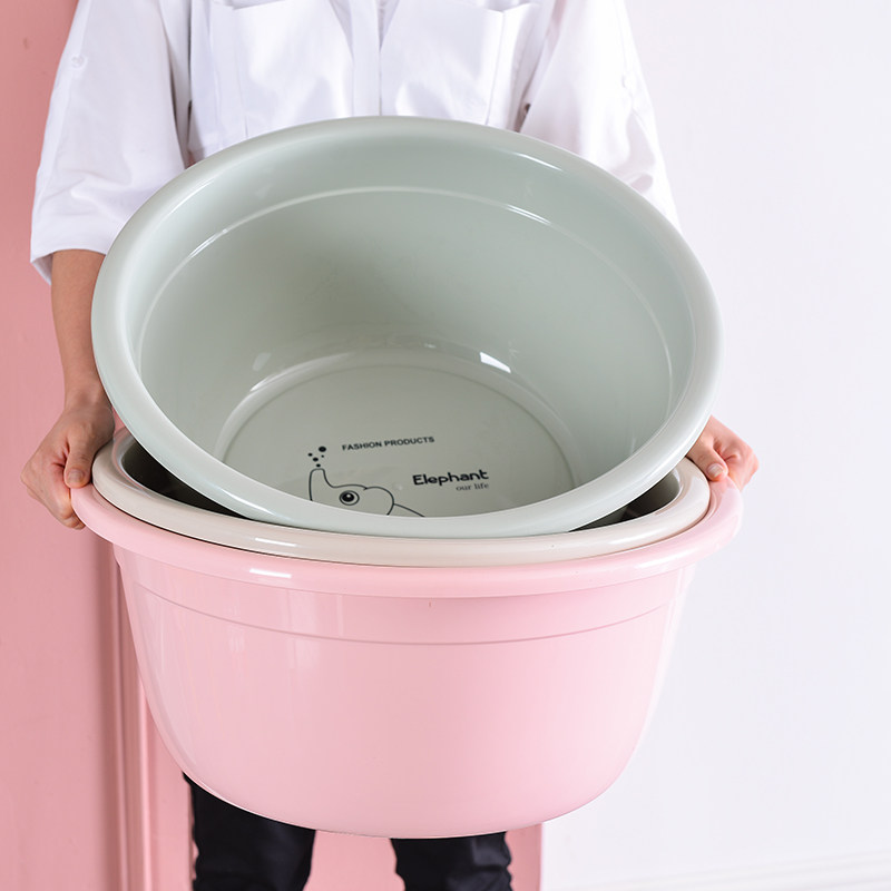 特大塑料洗脚盆加深大号洗衣盆加厚耐用大洗脸盆子宝宝洗澡盆家用