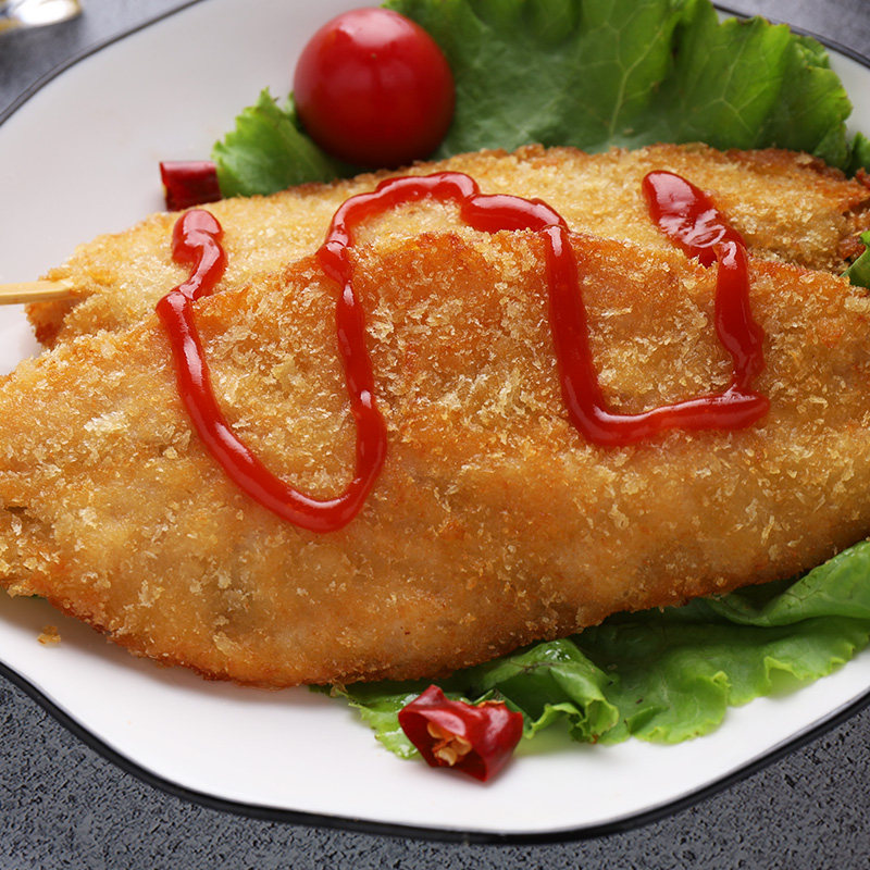 嘉佰农手撕鸡排半成品油炸小吃商用冷冻裹粉鸡排生鸡肉