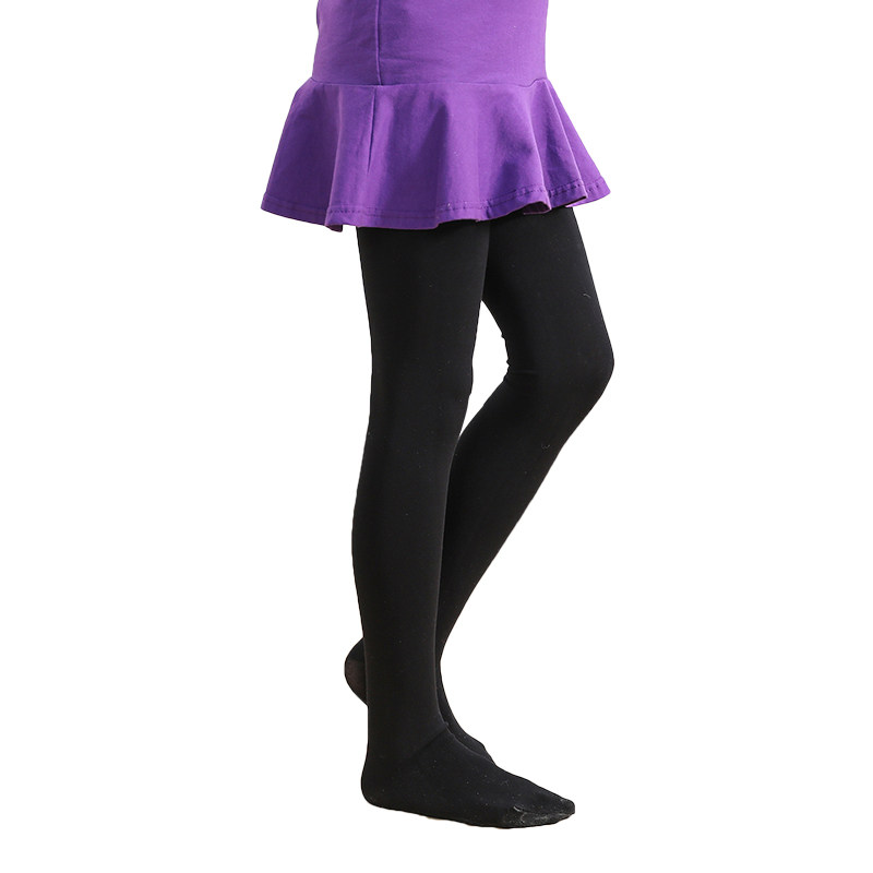 女童打底裤春秋薄款外穿儿童白色洋气连裤袜宝宝练功舞蹈踩脚裤子