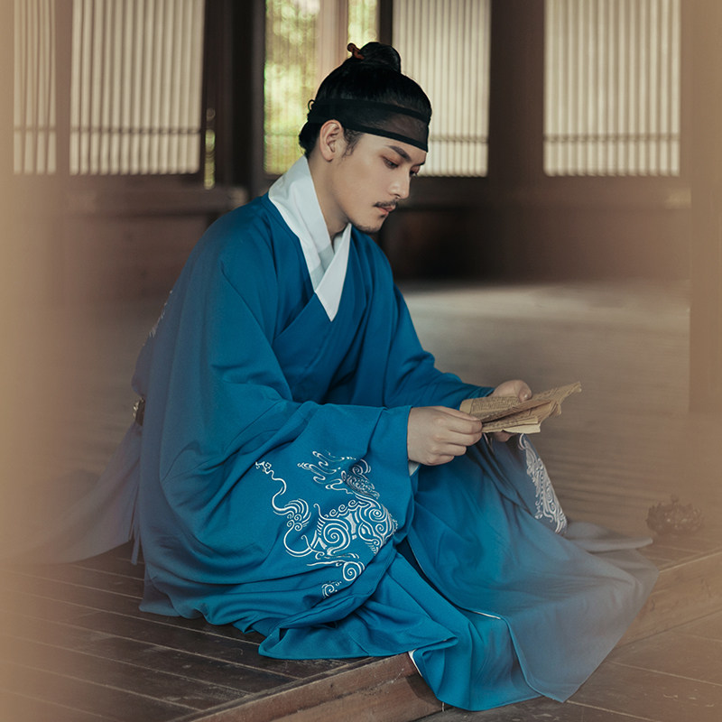 金陵阅江花朝记原创古迹寻踪系列原创明制直身春秋汉服男装