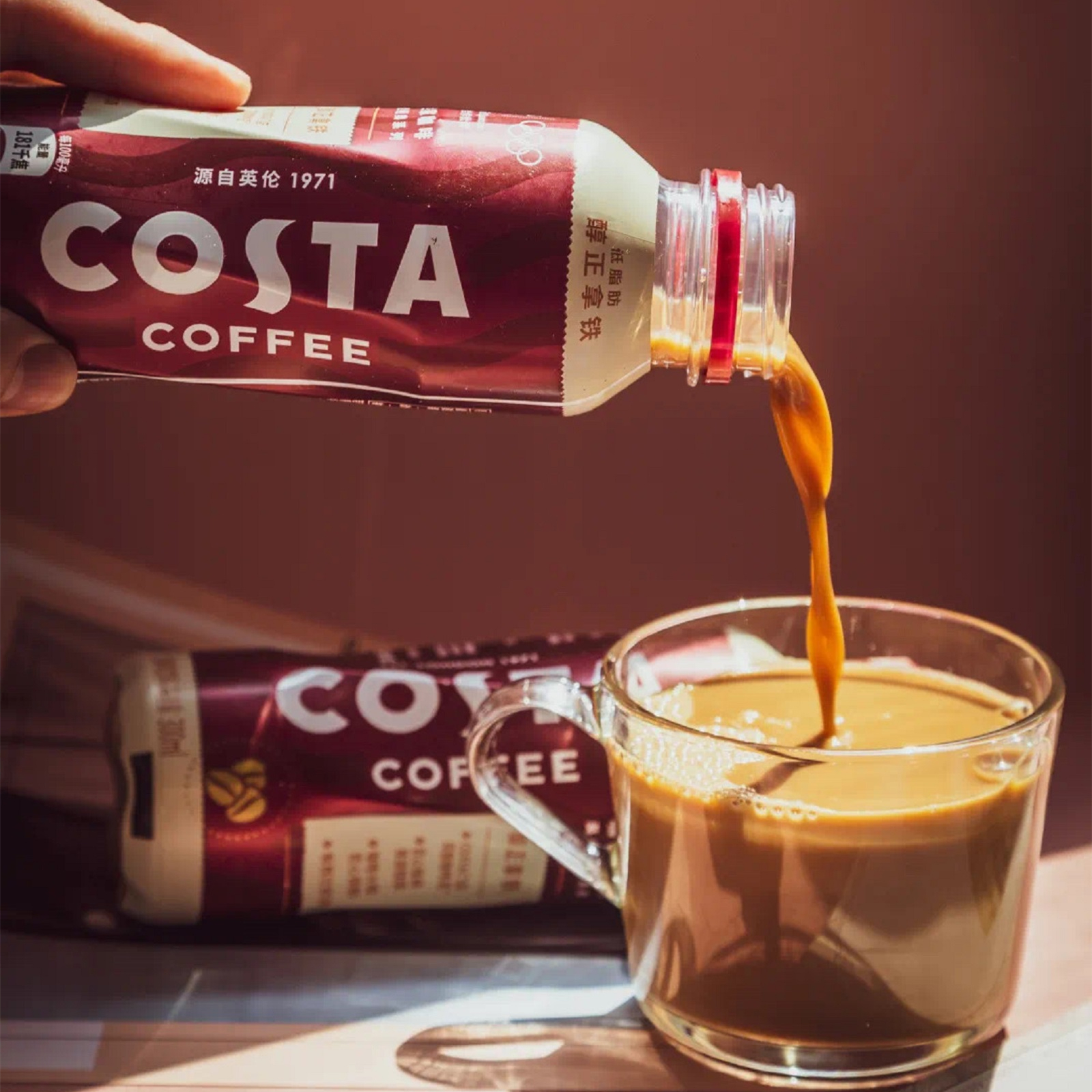 可口可乐出品costa低脂低糖醇正拿铁咖啡300ml15瓶即饮咖啡