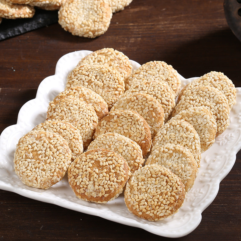 扬州下午芝麻老式零食休闲茶食下午茶麻饼特产传统糕点