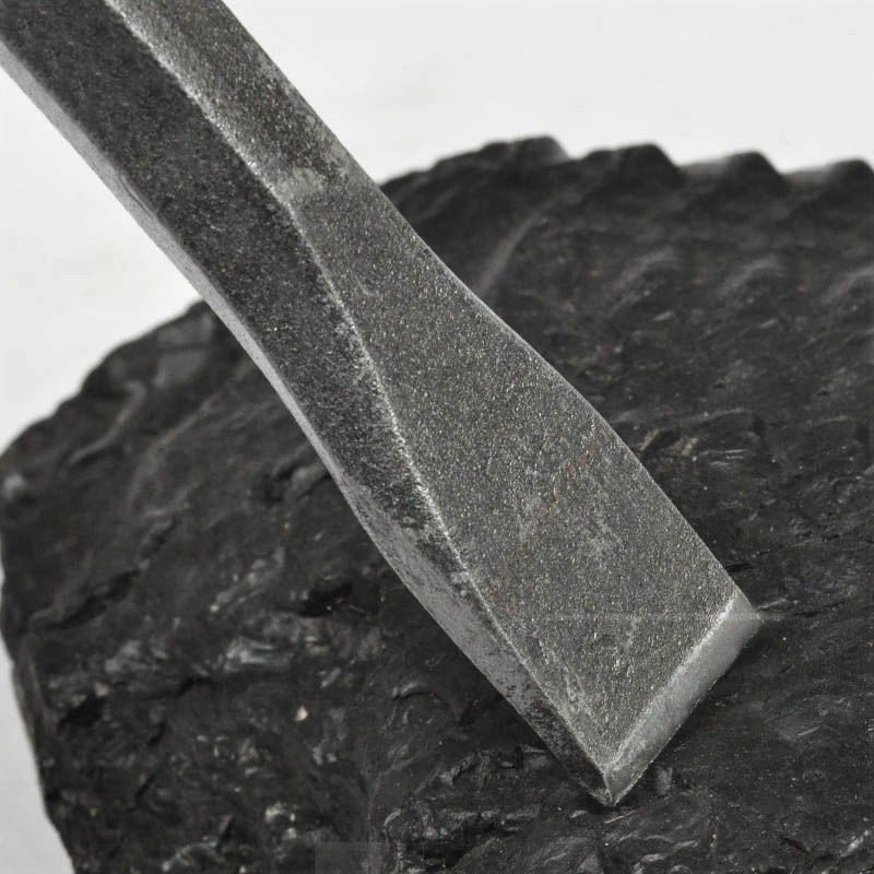 錾子石工凿石石头工具尖头平头铁钻钻子扁平石工凿