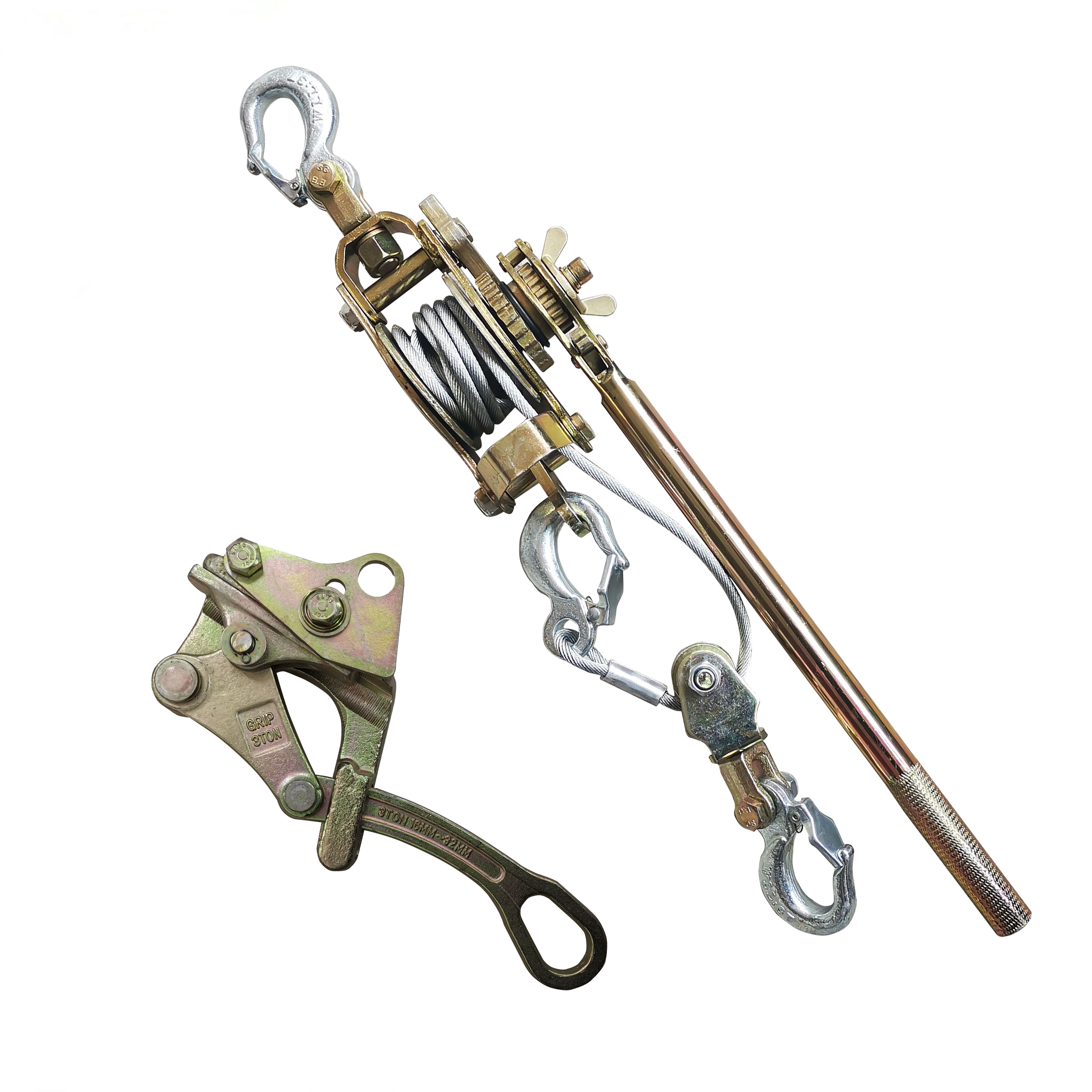 收紧钢丝绳铁丝拧紧线器钢丝虎头紧线手摇拉线紧线钳