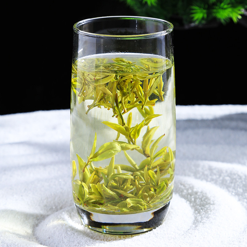 金寨黄芽2022新茶特级绿茶安徽明前毛尖嫩芽黄茶