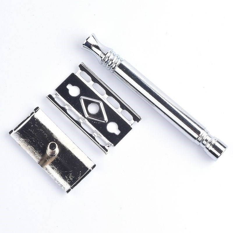 老式剃头清洁修剪剃须剃须刀刀片刮毛刀老款折叠剃须刀