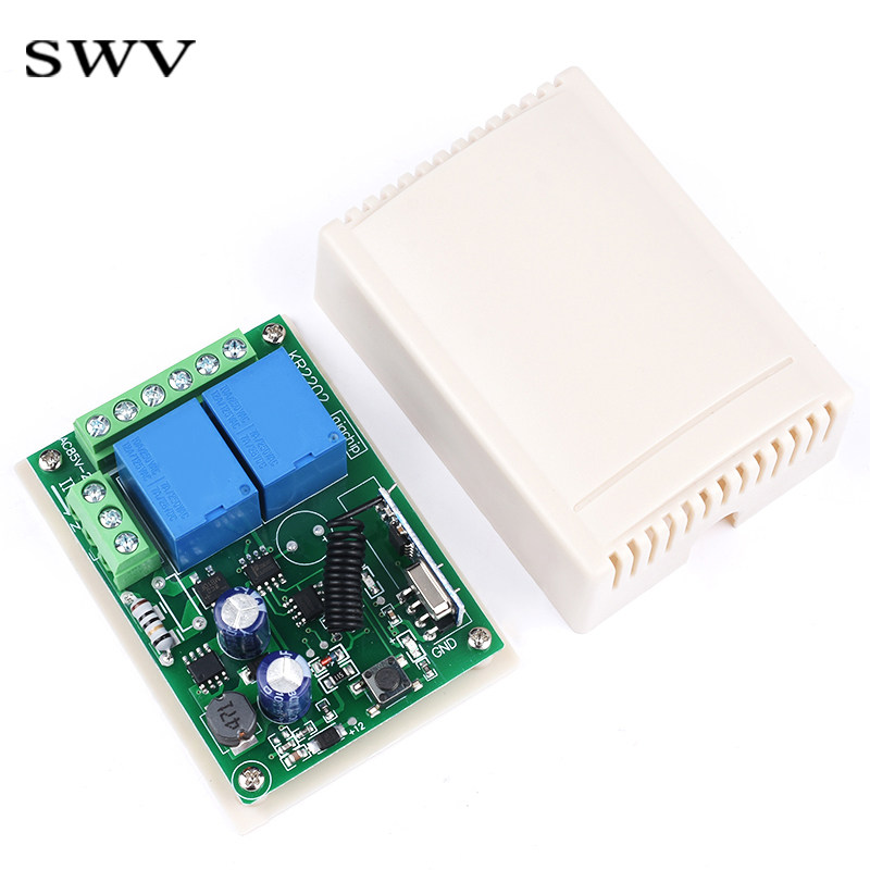 12v无线智能遥控开关315m433mhz220v学习型继电器rf模块