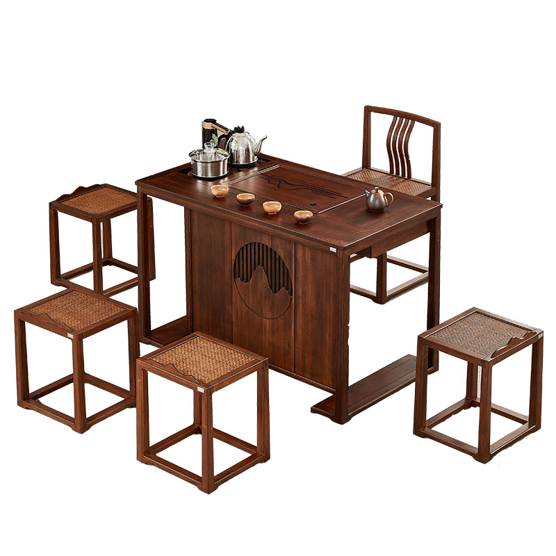 茶桌功夫茶实木茶几家用阳台桌椅组合简约现代新茶几