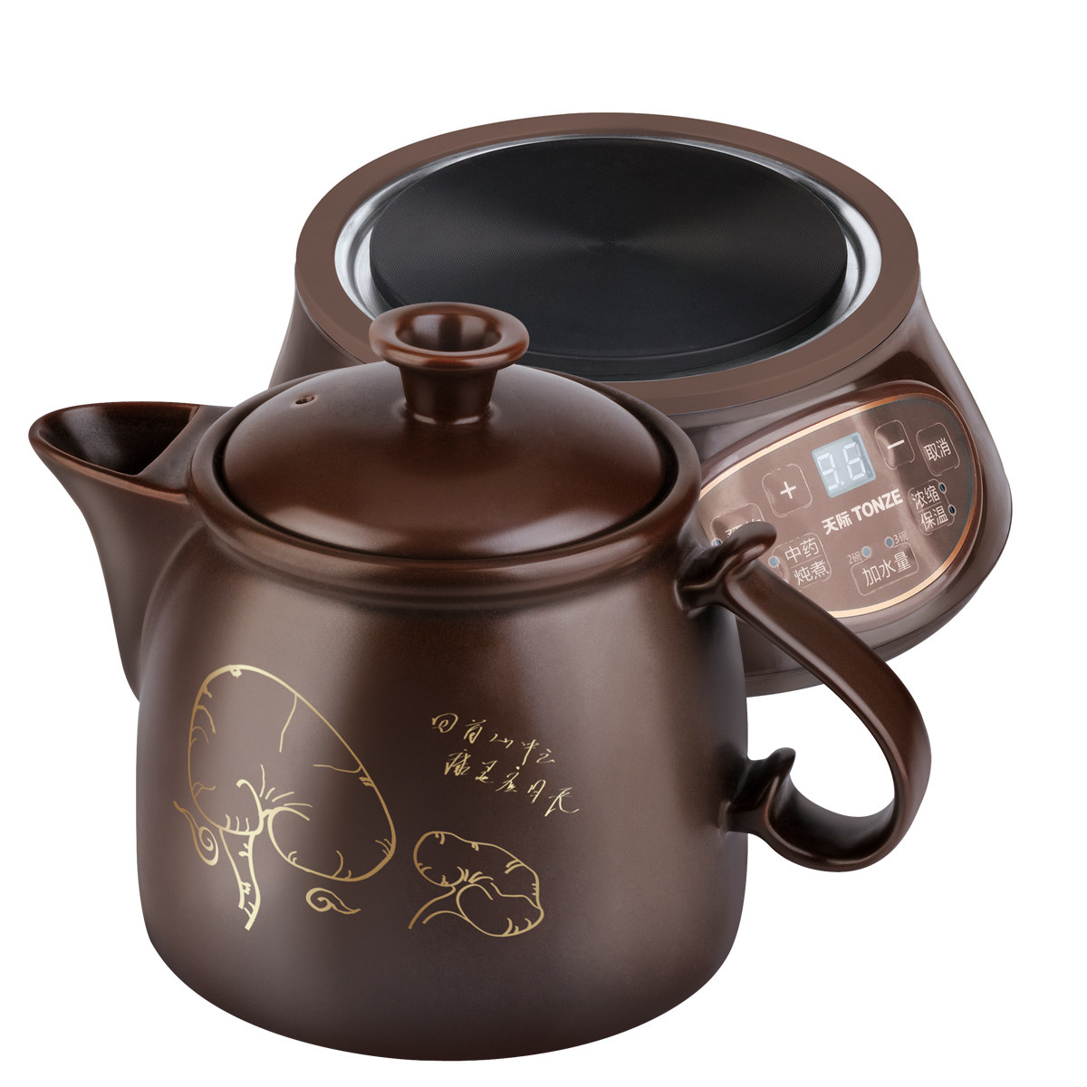 天际bjhw300g300d220g220d分体陶瓷中药煎药22l砂锅