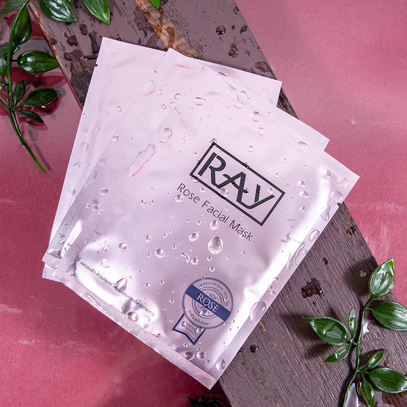 泰国妆蕾ray玫瑰蚕丝面膜深层补水保湿 收缩毛孔紧致提亮官方正品