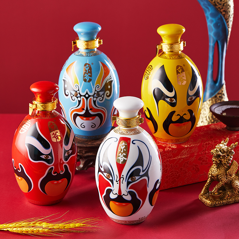 京爷北京52度清香型国粹脸谱二锅头