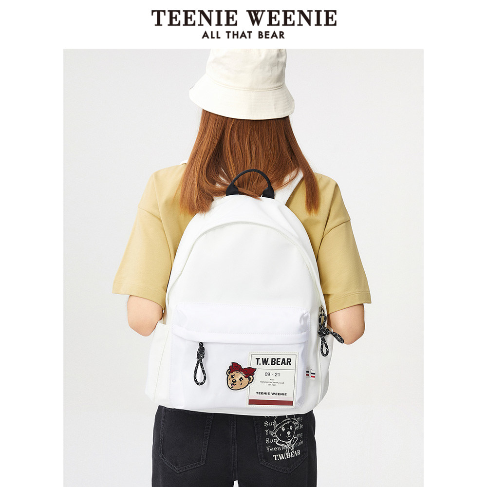 teenieweenie小熊卡通双肩包2022秋冬新款书包学生减龄双肩背包