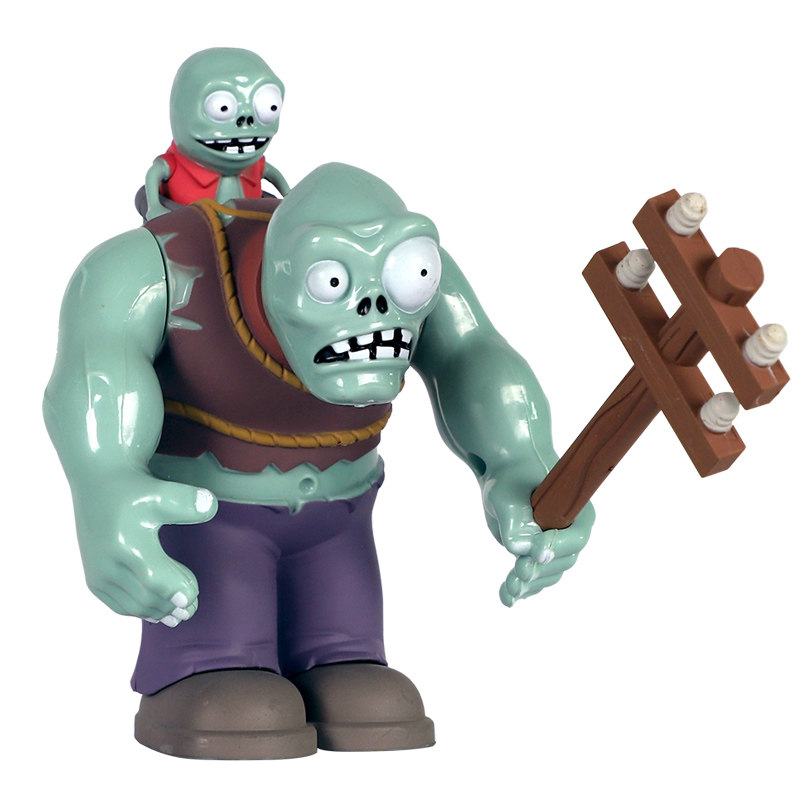 植物大战僵尸玩具硬胶系列套装巨人疆尸玩偶公仔儿童仿真