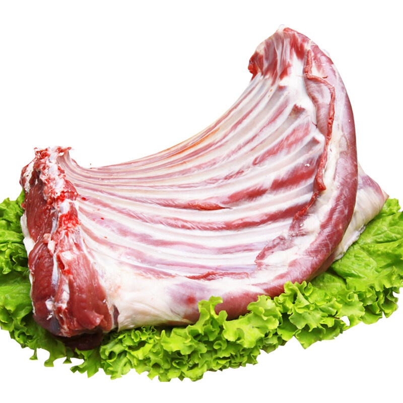 一号宁夏滩羊新鲜羊肉冷冻羊肋排骨手抓清炖生羊排