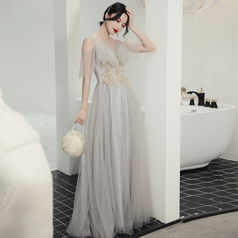 伴娘团礼服姐妹裙伴娘服2019新款冬季伴娘礼服女长款仙气质显瘦