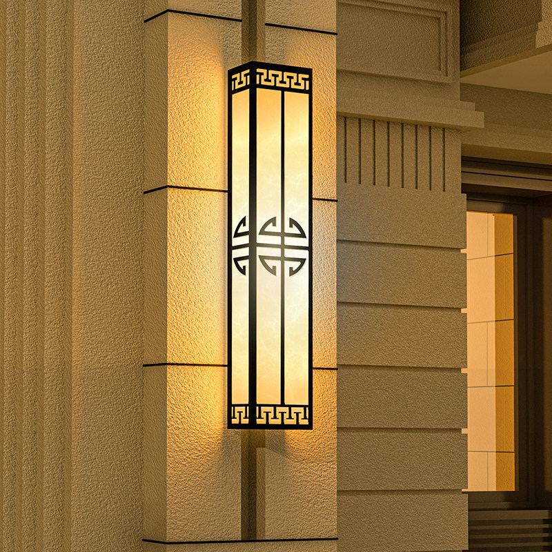 壁灯新中式中式云石户外别墅酒店庭院大门外墙壁灯