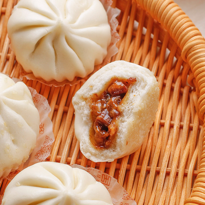乐肴蜜汁叉烧烧包广式儿童营养早餐方便速冻食品包点