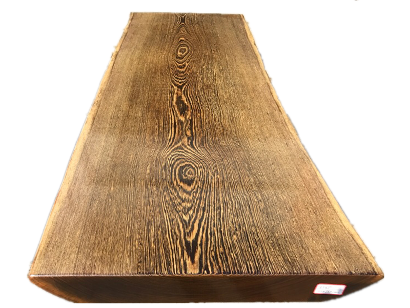 非洲鸡翅木实木大板小型餐桌原木色家具木板定制美式乡村家具原木