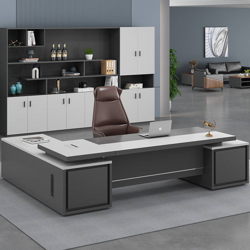 老板办公桌简约现代办公家具经理办公室桌椅组合单人大班台