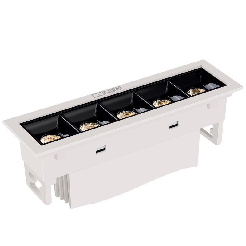 西顿嵌入式mini格栅灯线条灯会议室cob射灯天花别墅无主灯ces8105-mc