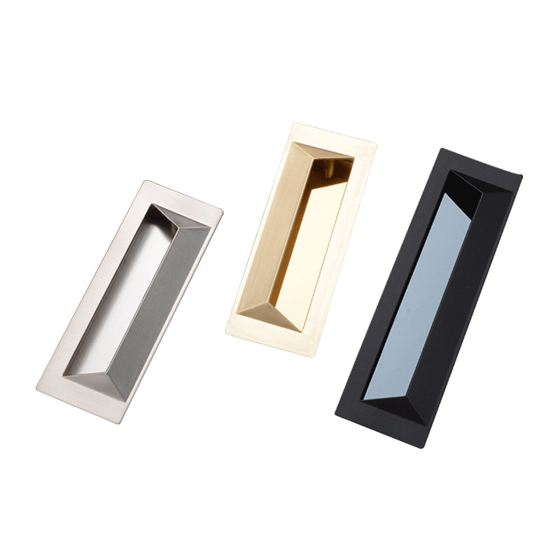 嵌入式隐形拉手开槽衣柜橱柜移门现代简约抽屉暗扣小拉手