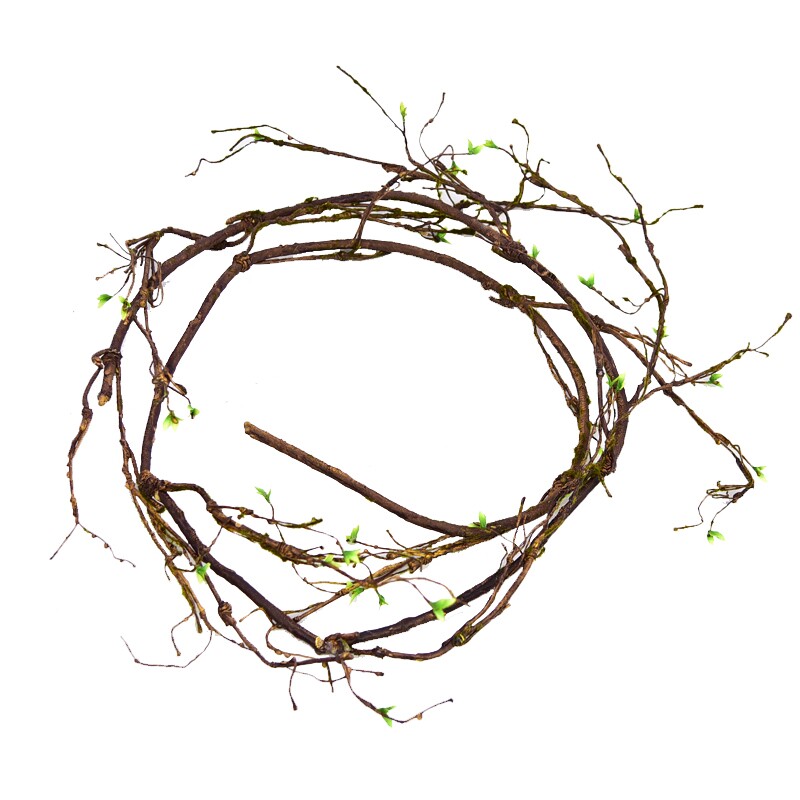 仿真树枝装饰树藤枯藤藤条树叶假花花藤缠绕仿真绿植