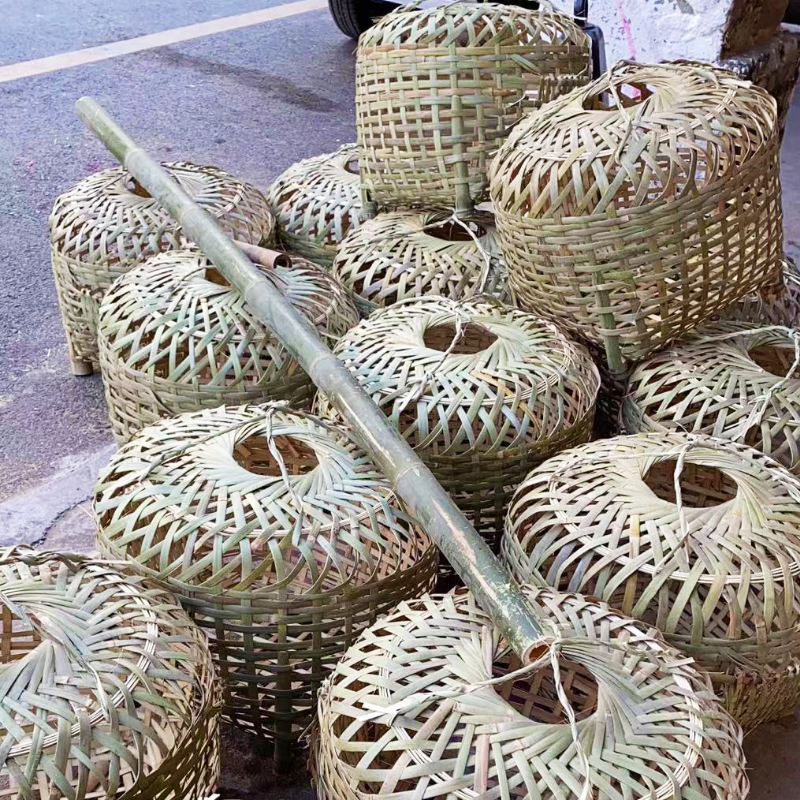手工竹制品新桥产地竹编鸡笼鹅鸭家禽养殖竹笼竹编