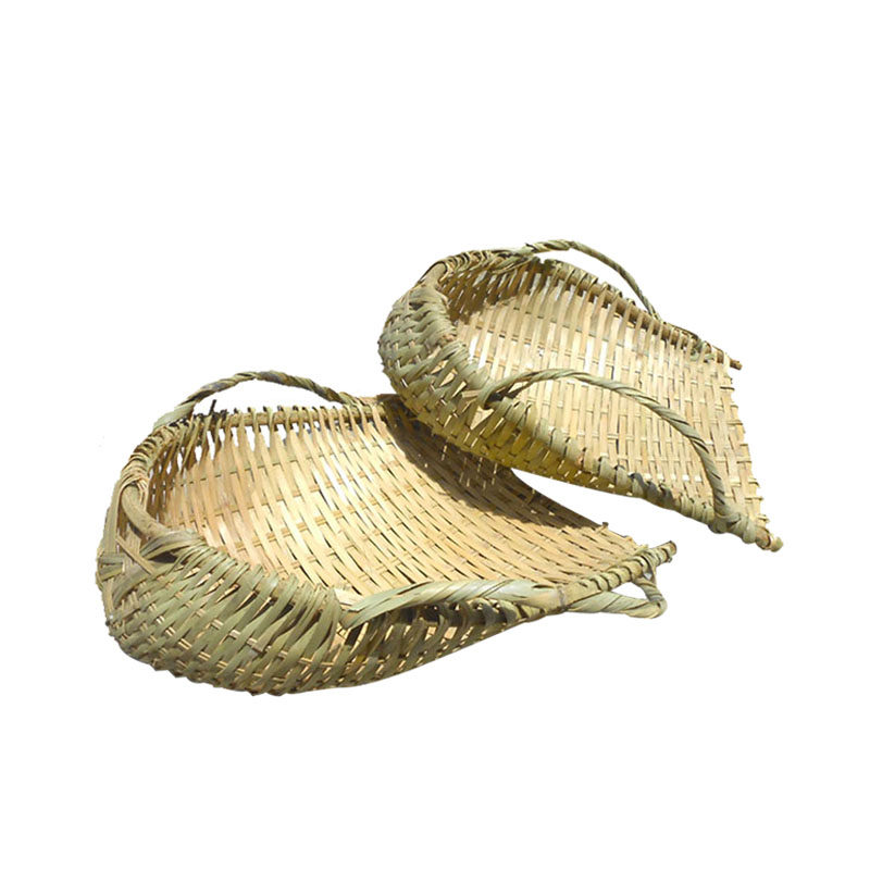 加粗加厚手工竹制品竹编簸箕泥箕粪箕农用建筑竹编