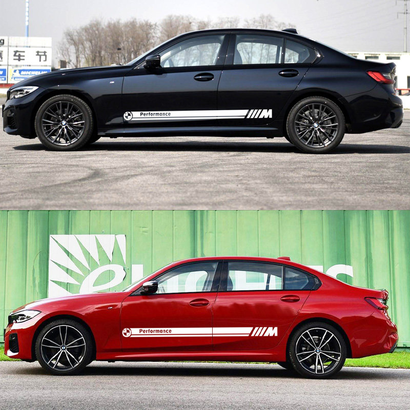 宝马5系1系3系x1x2x3x4x5改装饰车贴纸刮痕车身拉花车门贴花侧裙