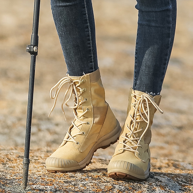登山鞋女徒步鞋男夏季防滑防水透气沙漠靴爬山鞋轻便男鞋户外女鞋