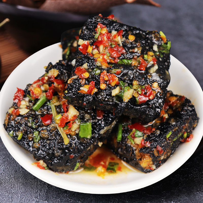 岳港渔都长沙臭豆腐湖南特产小吃20包即食臭干即食鱿鱼零食
