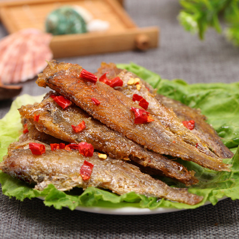 金珍香酥小黄鱼500g舟山特产即食海鲜零食香辣即食鱼零食