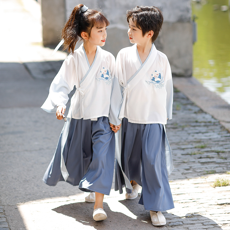 男童汉服儿童春秋古装女童超仙中国国风童装唐装