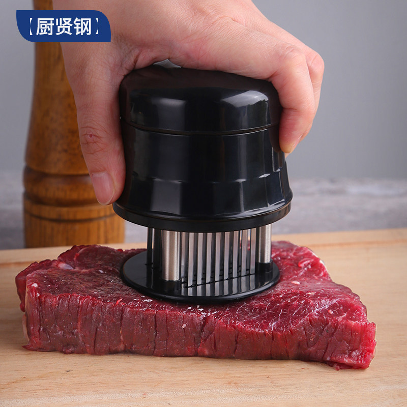 不锈钢家用松肉器做牛排工具厨房扎松肉针嫩肉敲肉锤